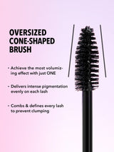 SHEGLAM Max Impact Extreme Volumizing Mascara Waterproof Lengthening Quick Drying No Smudge Long Lasting Thick Smooth Black Mascara Eye Makeup Black Friday Winter Y2K Mascara