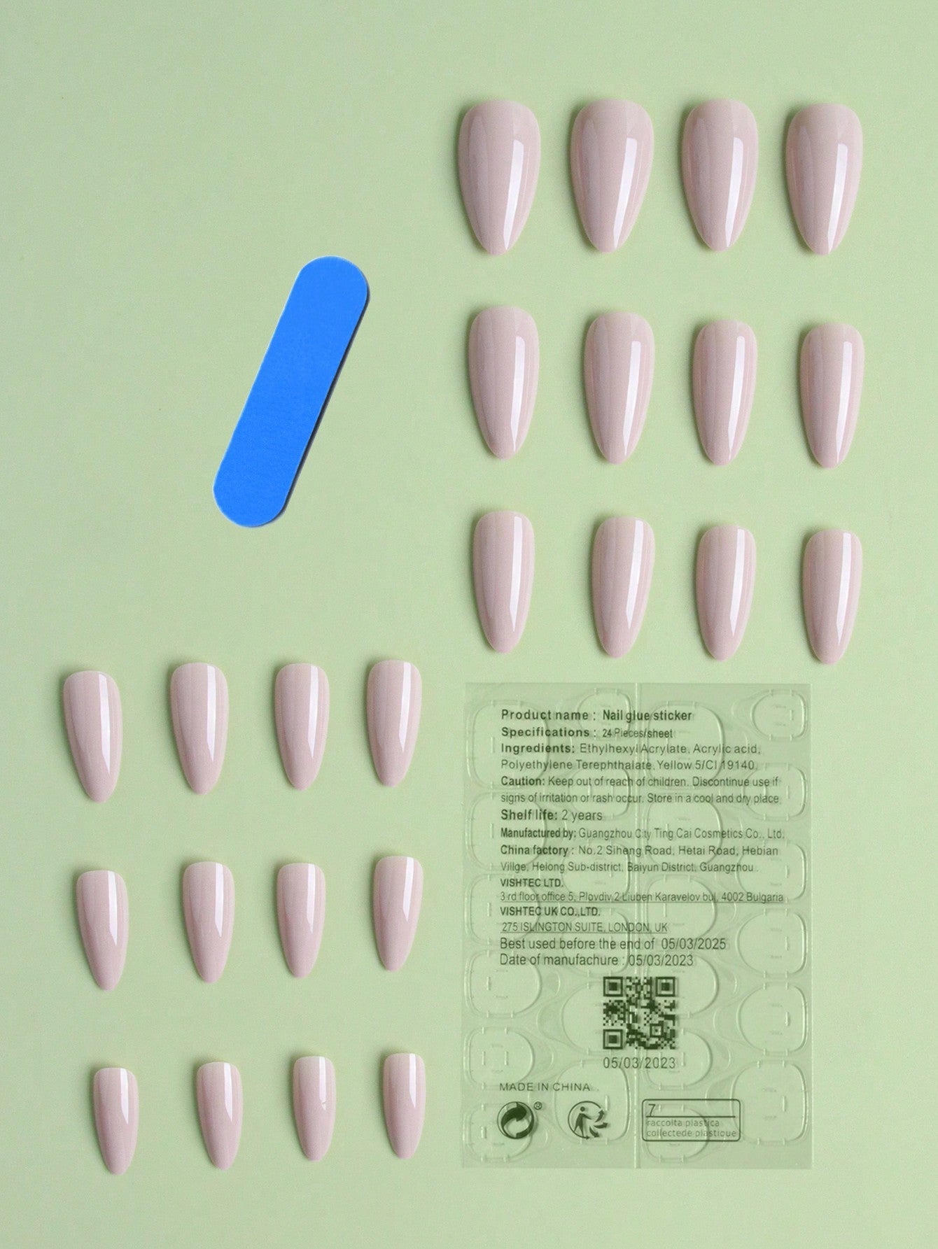 Elevate Your Style with 24Pcs Solid Color Long Almond Shape Fake Nails Kits, Perfect for Women'S Daily Work and Party Dance Wear