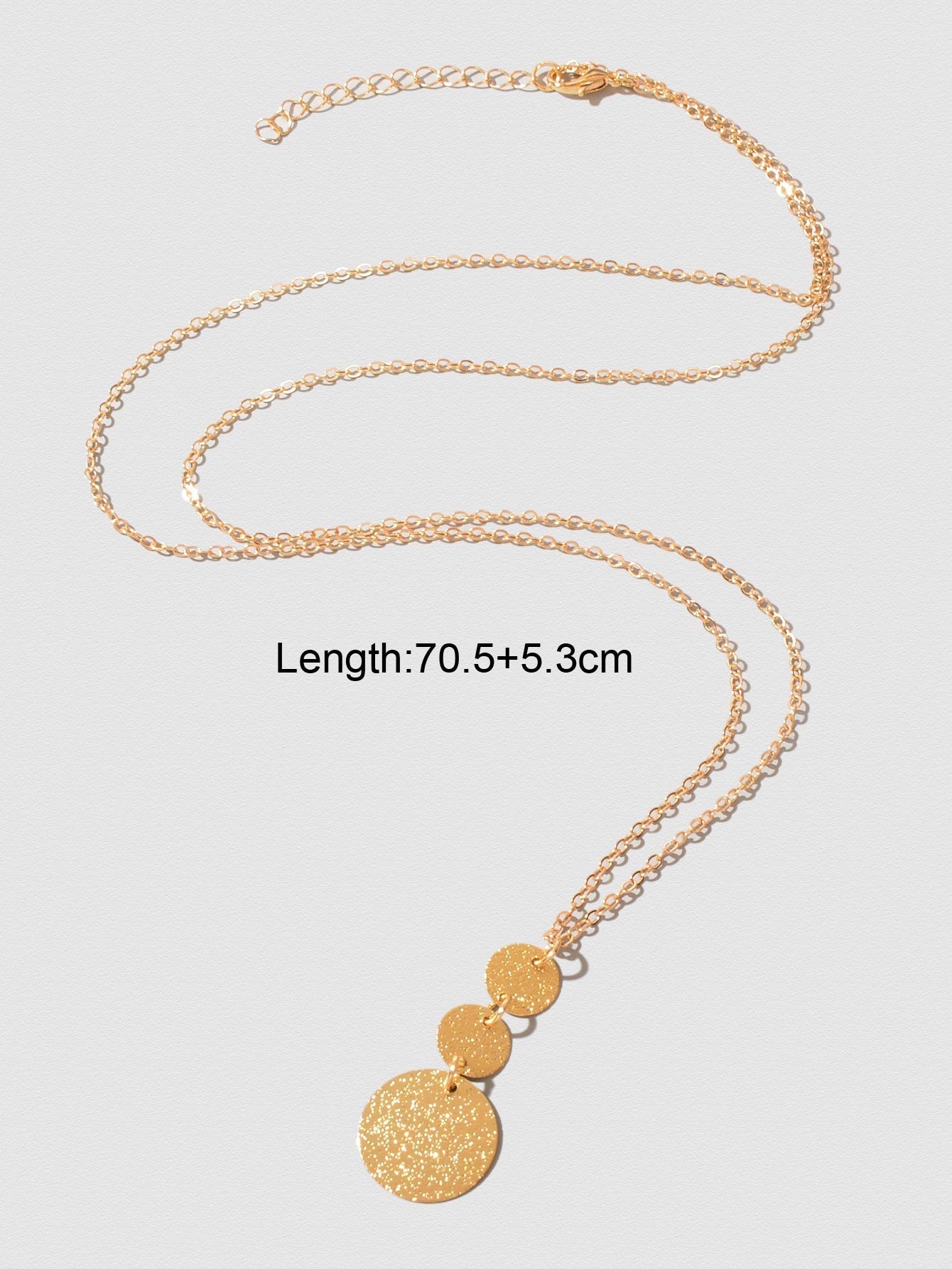 1Pc Fashion Disc Charm Necklace for Women for Daily Life