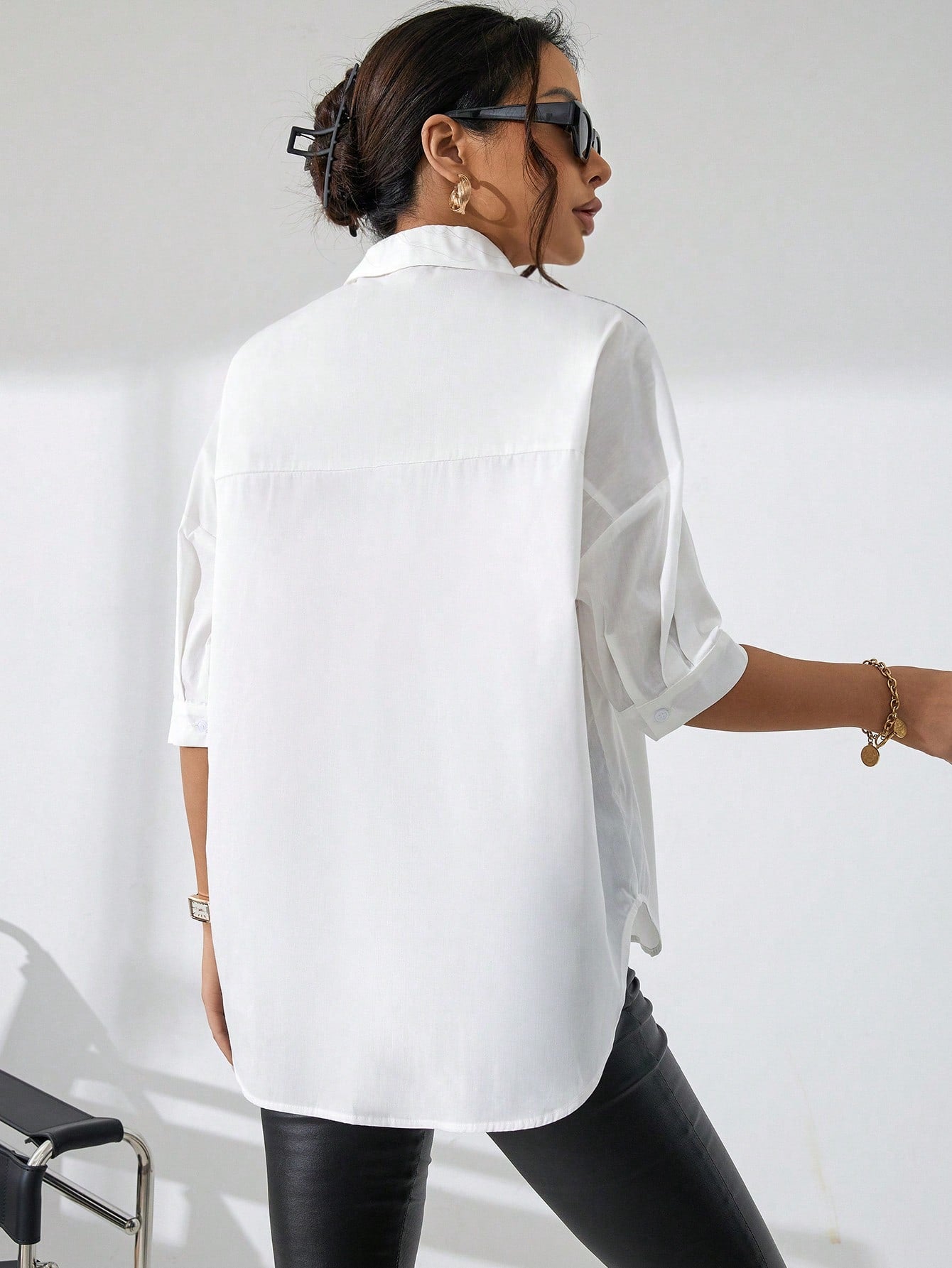 SHEIN Unity Graphic Print Drop Shoulder Shirt