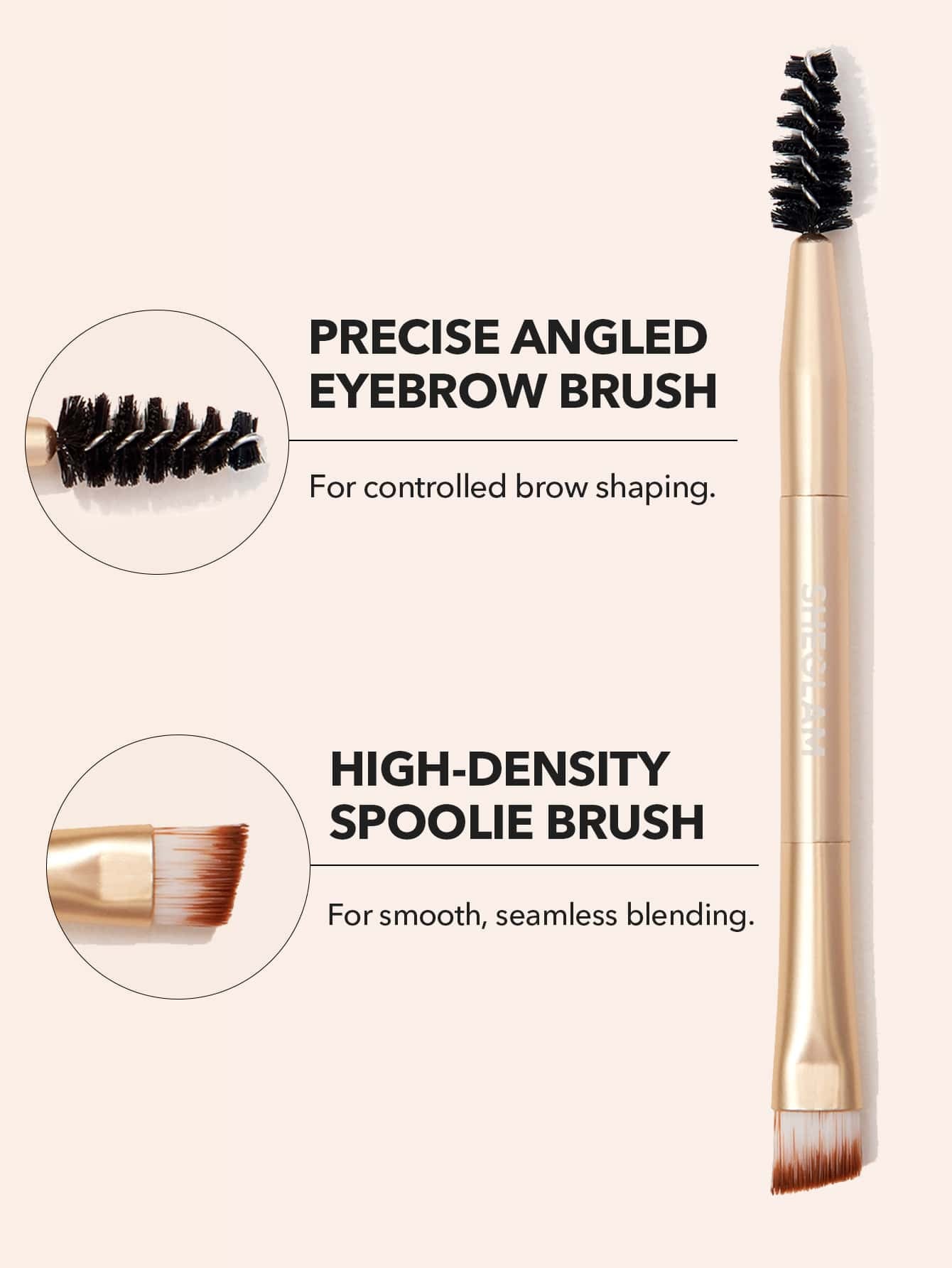 SHEGLAM Boss Brow Waterproof Pomade-Ebony Waterproof Eyebrow Cream Highly Pigmented Long Lasting Shaping Filling Eyebrow Makeup with Dual-Ended Brush Black Friday Winter Eyebrow