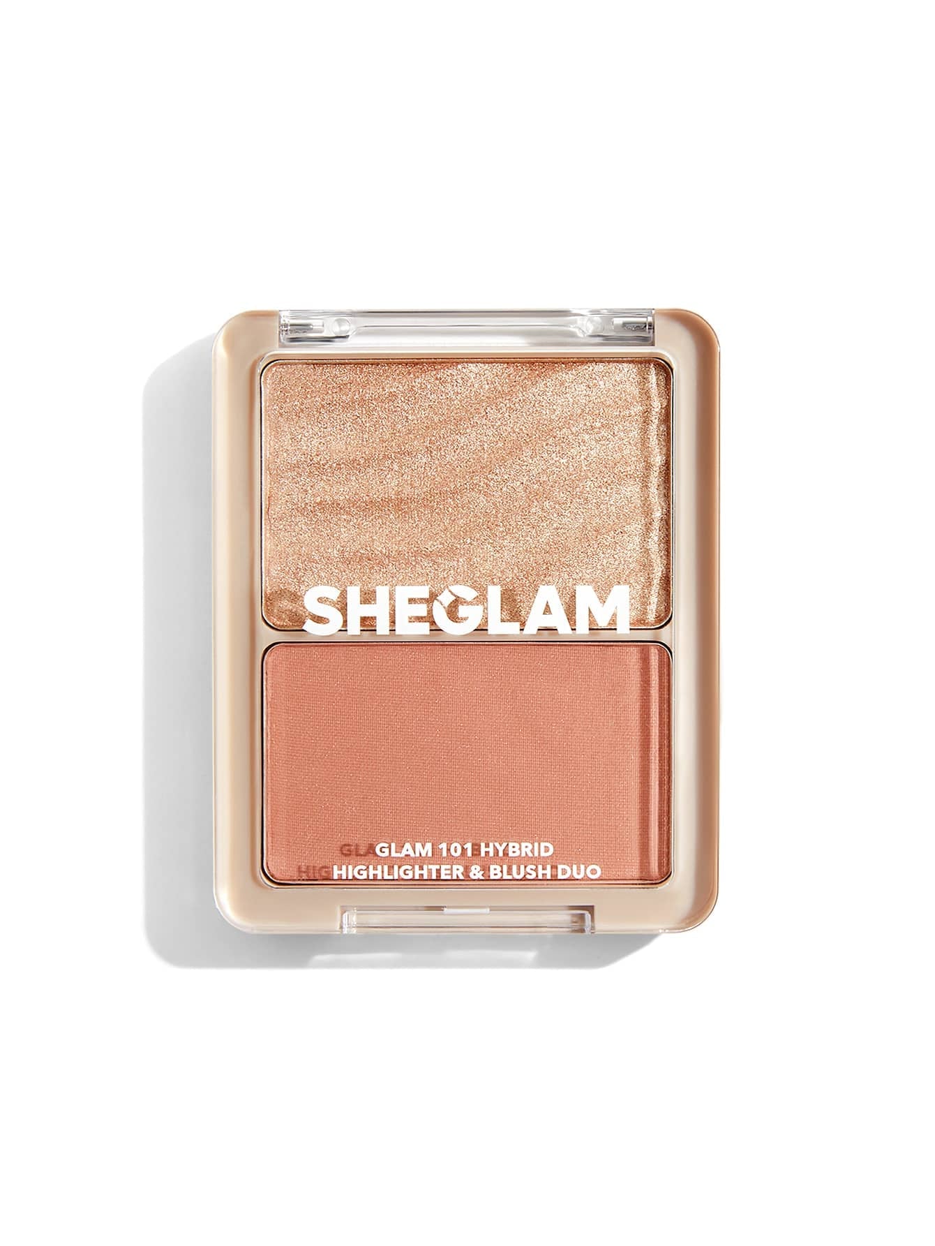 SHEGLAM Glam 101 Hybrid Highlighter & Blush Duo-Seville Blush Highlighter Powder Palette Non-Fading Multi-Use Non-Greasy Shimmer Lightweight Smooth Blusher Black Friday Winter Pink Rosa Blush