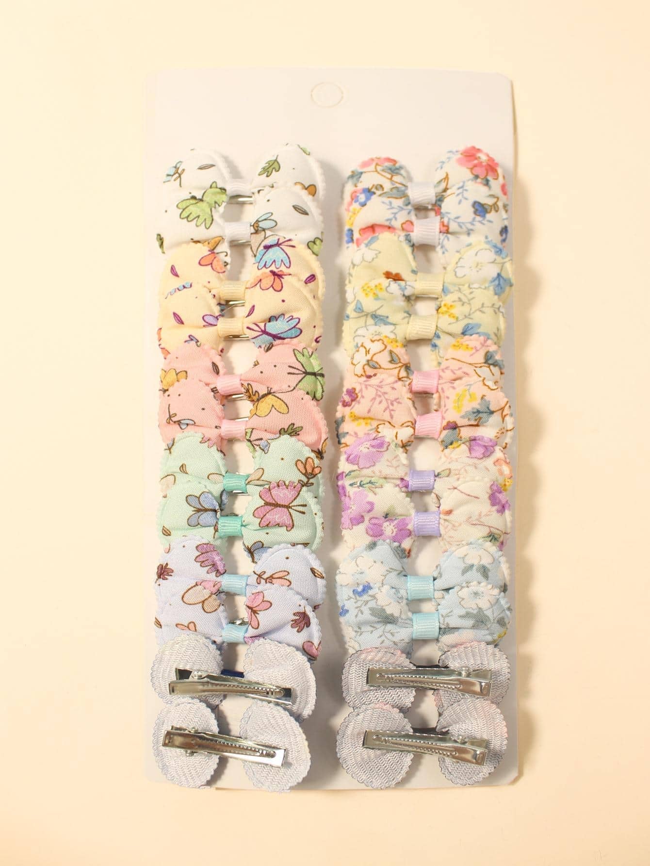 24Pcs Girls Bow Decor Cute Hair Clip for Hair Decoration