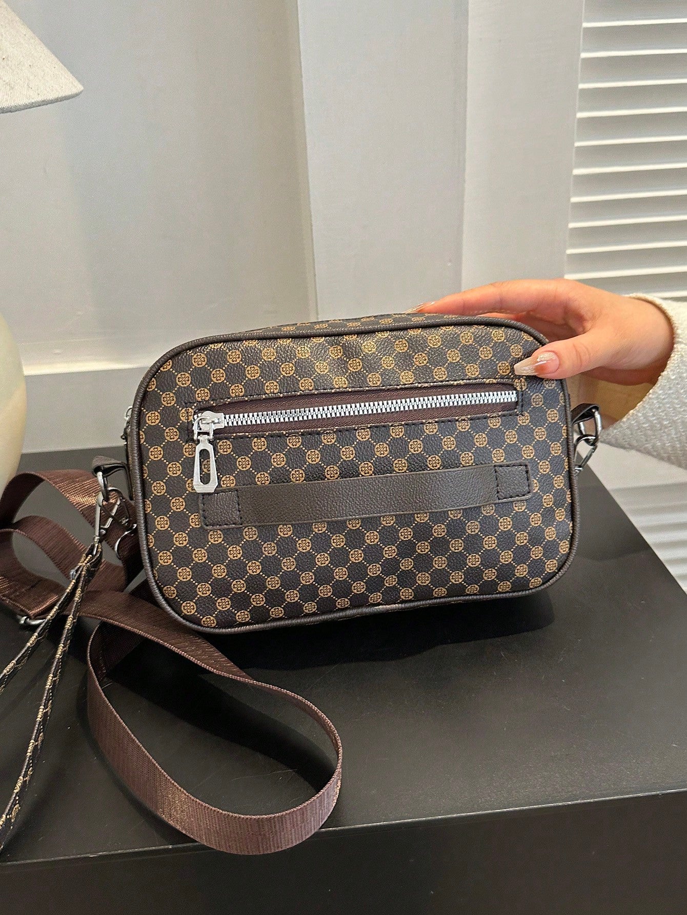 Fashionable Printed Pu Shoulder Bag, Large Capacity Tote Bag for Women