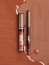 SHEGLAM | Willy Wonka Cocoa Kiss Lip Duo-Brownie Bite Black Friday Sale Gift Brown Liquid Lipstick
