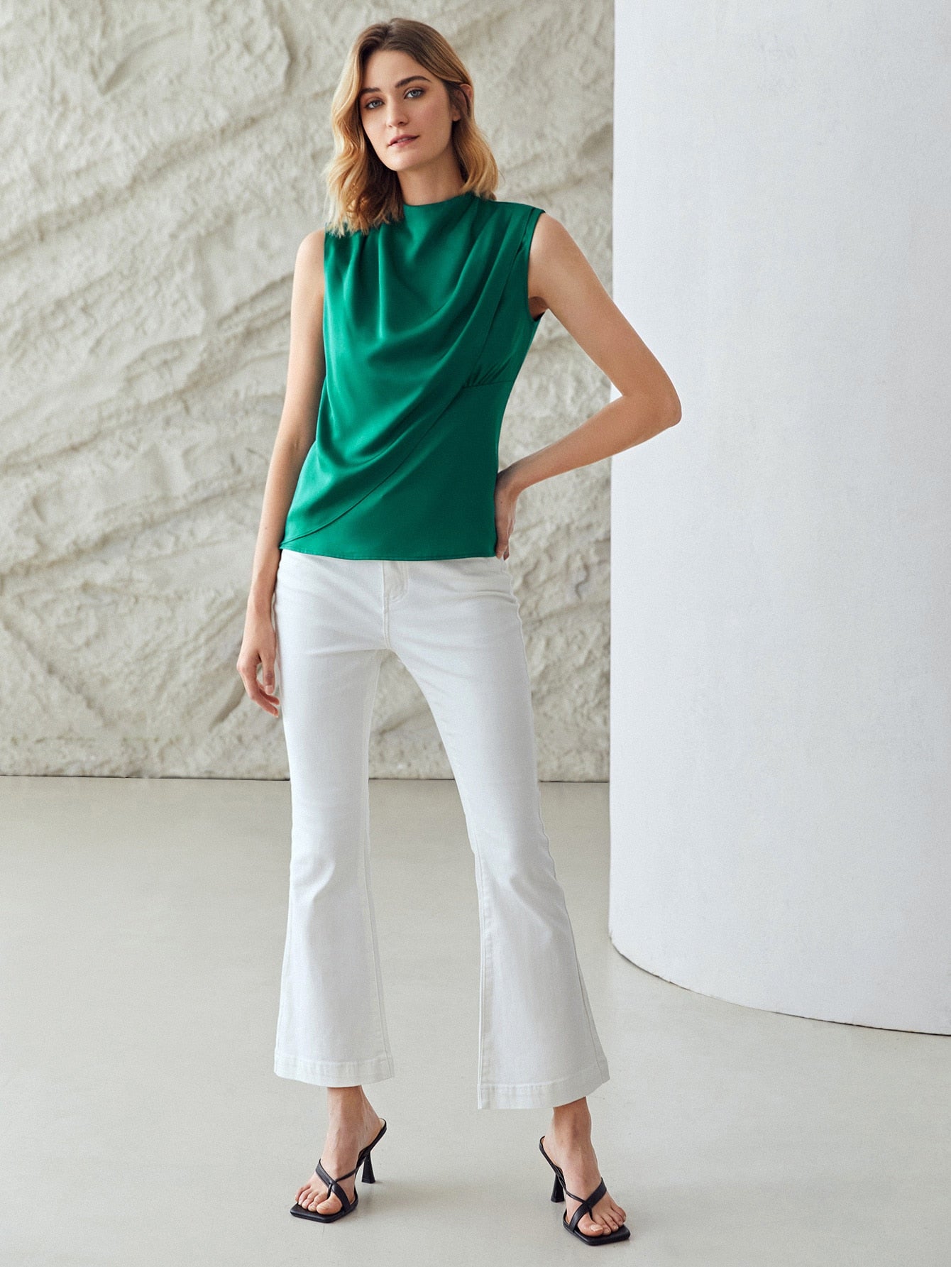 MOTF PREMIUM STRAIGHT FIT DRAPED TOP