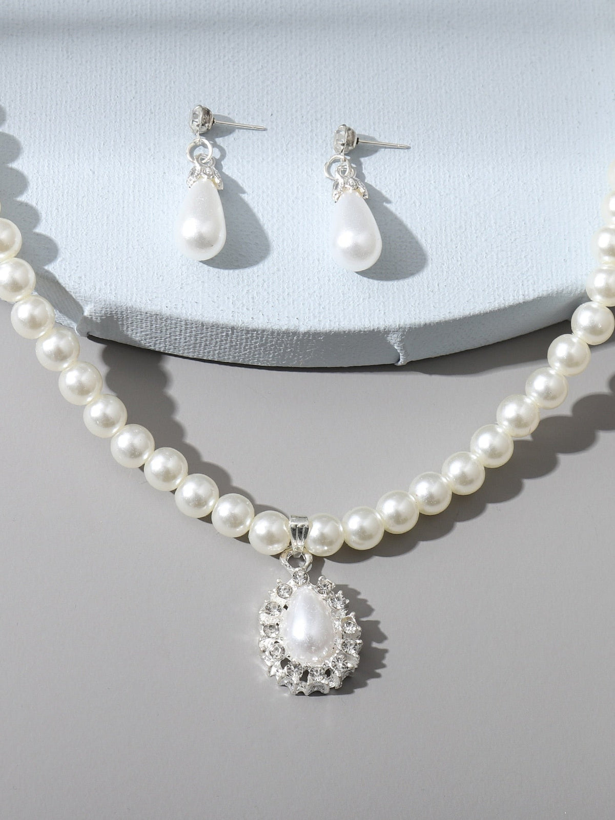 3Pcs Faux Pearl Jewelry Set