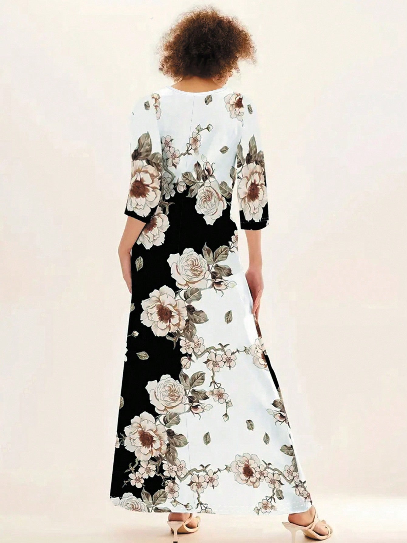 Floral Print Hidden Pocket Dress