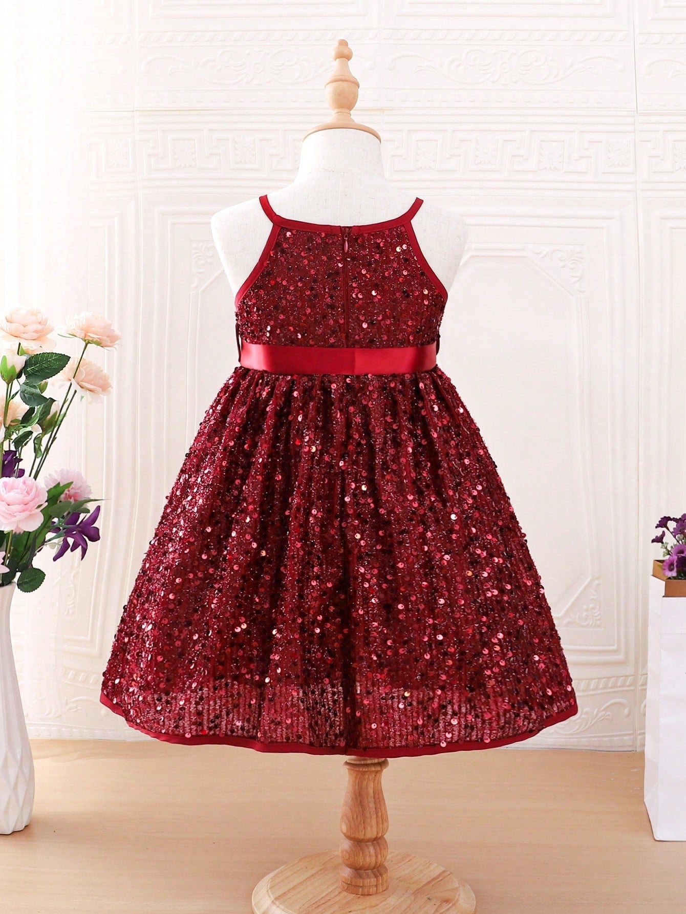 Young Girl Sequin Cami Dress