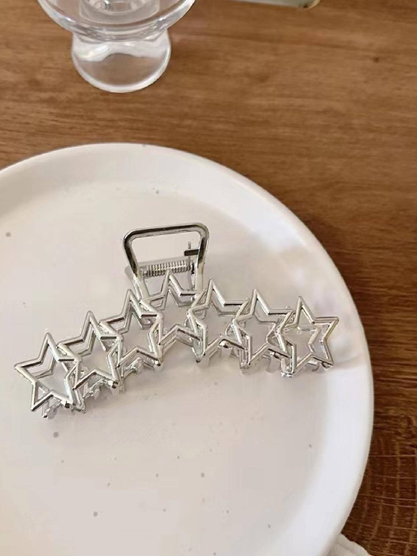 1Pc Women Star Decor Fashionable Hair Claw, for Decoration
