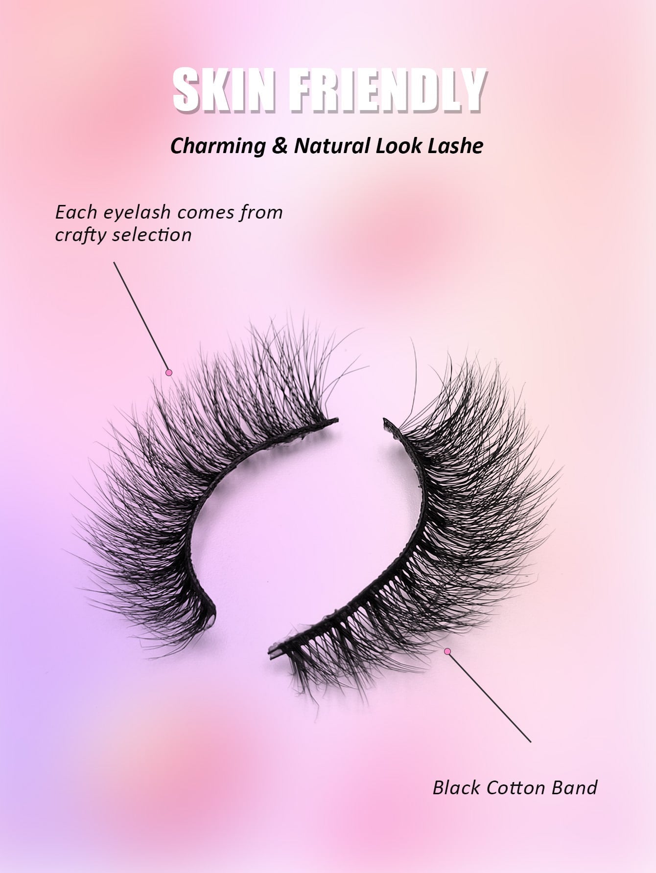 7 Pairs Full Strip Natural Soft Fluffy Eyelash Cross Wispy Dramatic Volume Faux Mink Lashes