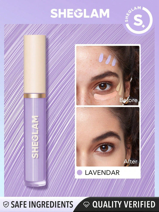 SHEGLAM like Magic Color Correcting Concealer-Purple Corrector Liquid Concealer Long Lasting Brightening Full Coverage Weightless All-Day Hydrate Concealer Black Friday Winter Concealer
