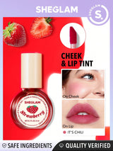 SHEGLAM for the Flush Lip & Cheek Tint-It'S Chili Long-Lasting Matte Finish Lip Tint Easy-To-Use Lightweight Blush Moisturizing Lip Stain Liquid Lipstick Black Friday Gift Liquid Lipstick