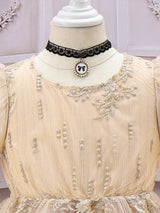 SHEIN Kids Nujoom Young Girl Gorgeous Romantic High-End Evening Dress for Wedding