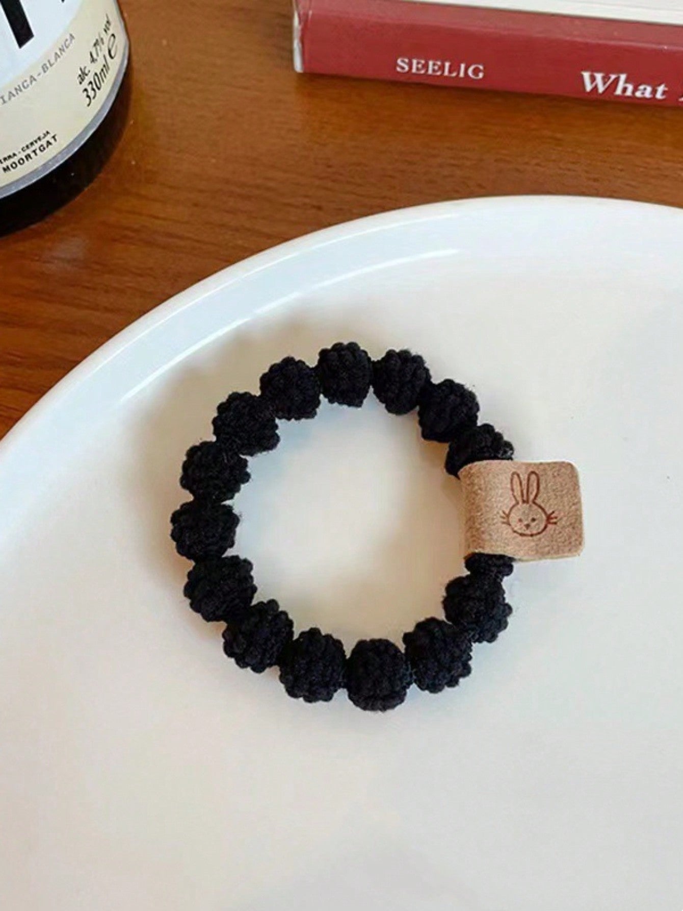 10Pcs Women'S Cute Rabbit Ear Elastic Hair Tie Band for Daily Wear