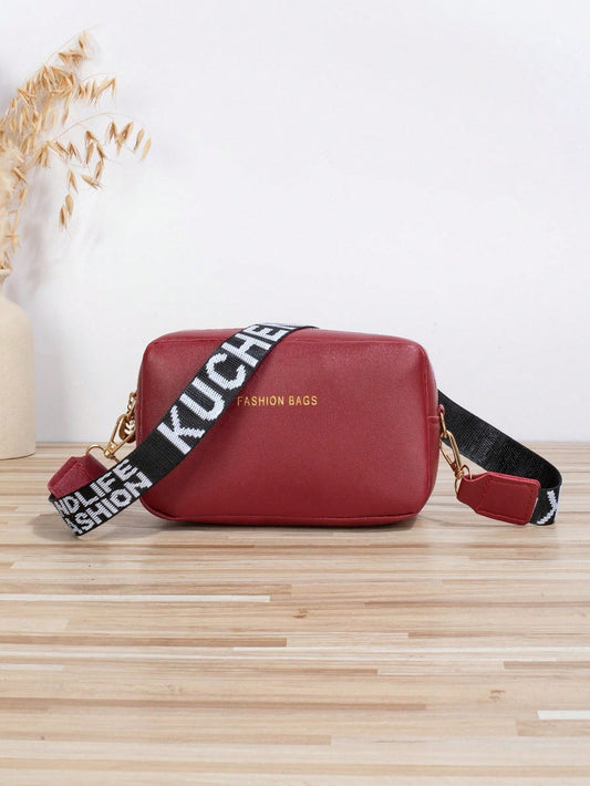 Mini Letter Graphic Square Bag ,Vintage New Year and Spring Festival Style Bag for Women, Perfect for Every Occasion