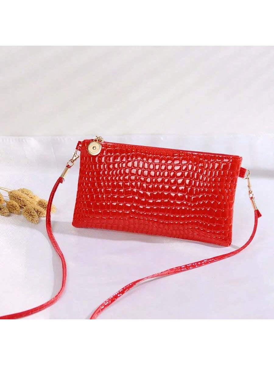 2023 Women'S Crocodile Pattern Shoulder Bag, Small Crossbody Bag for Phone and Change Gift Bagmerry