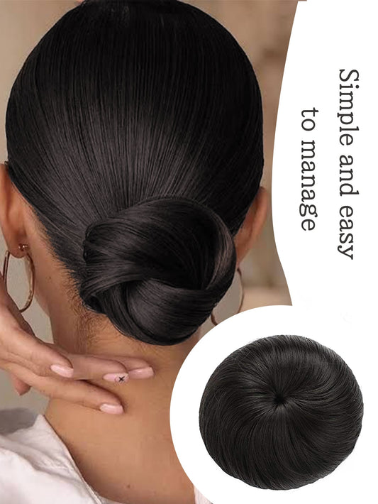Foreign Trade Chemical Fiber High Temperature Silk Elastic Rope Fake Hair Bag Ancient Style Ball Hair Wig Hair Accessories Korean Straight Hair Bag