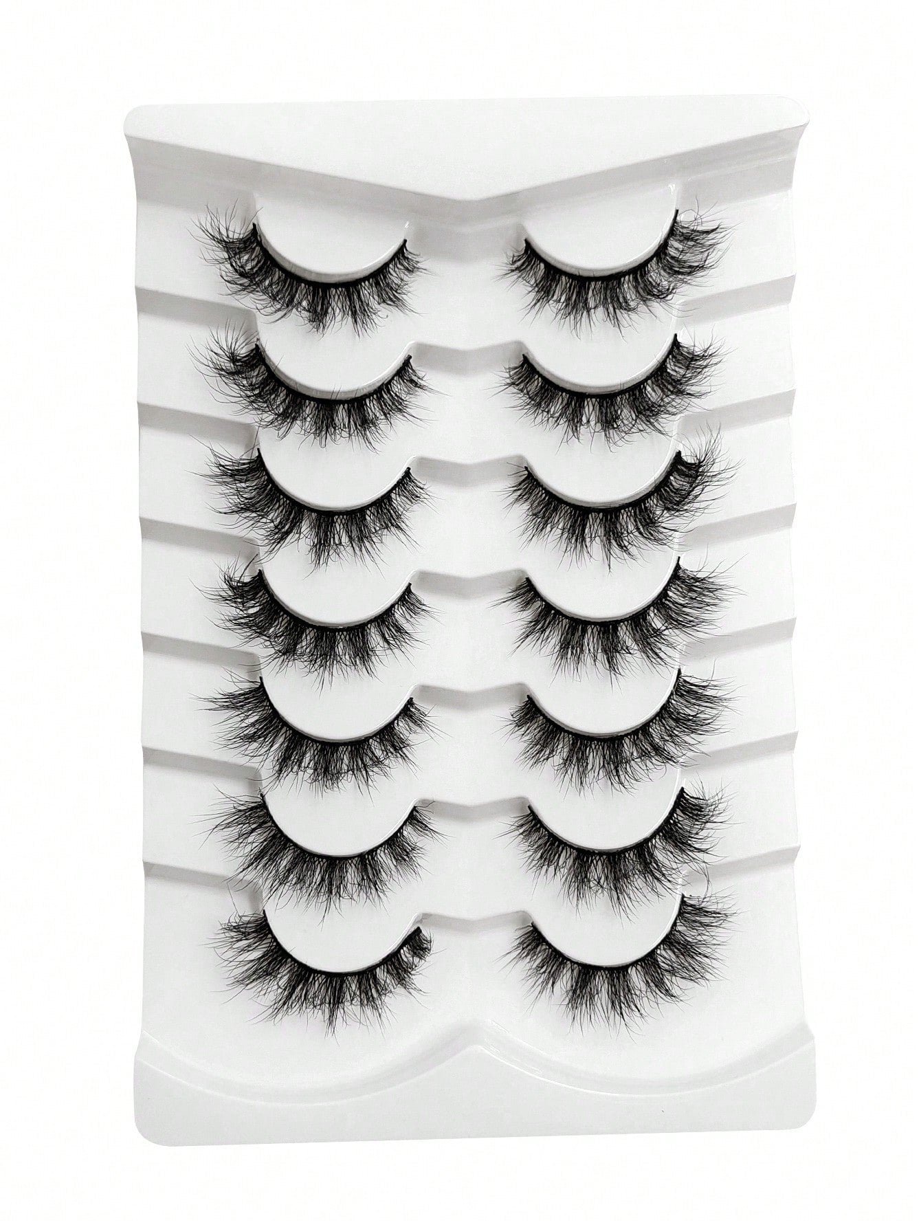 7Pairs 11Mm Natural Soft False Eyelashes