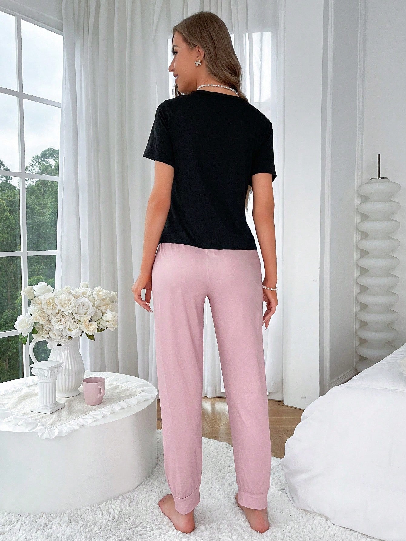 Letter Graphic PJ Set