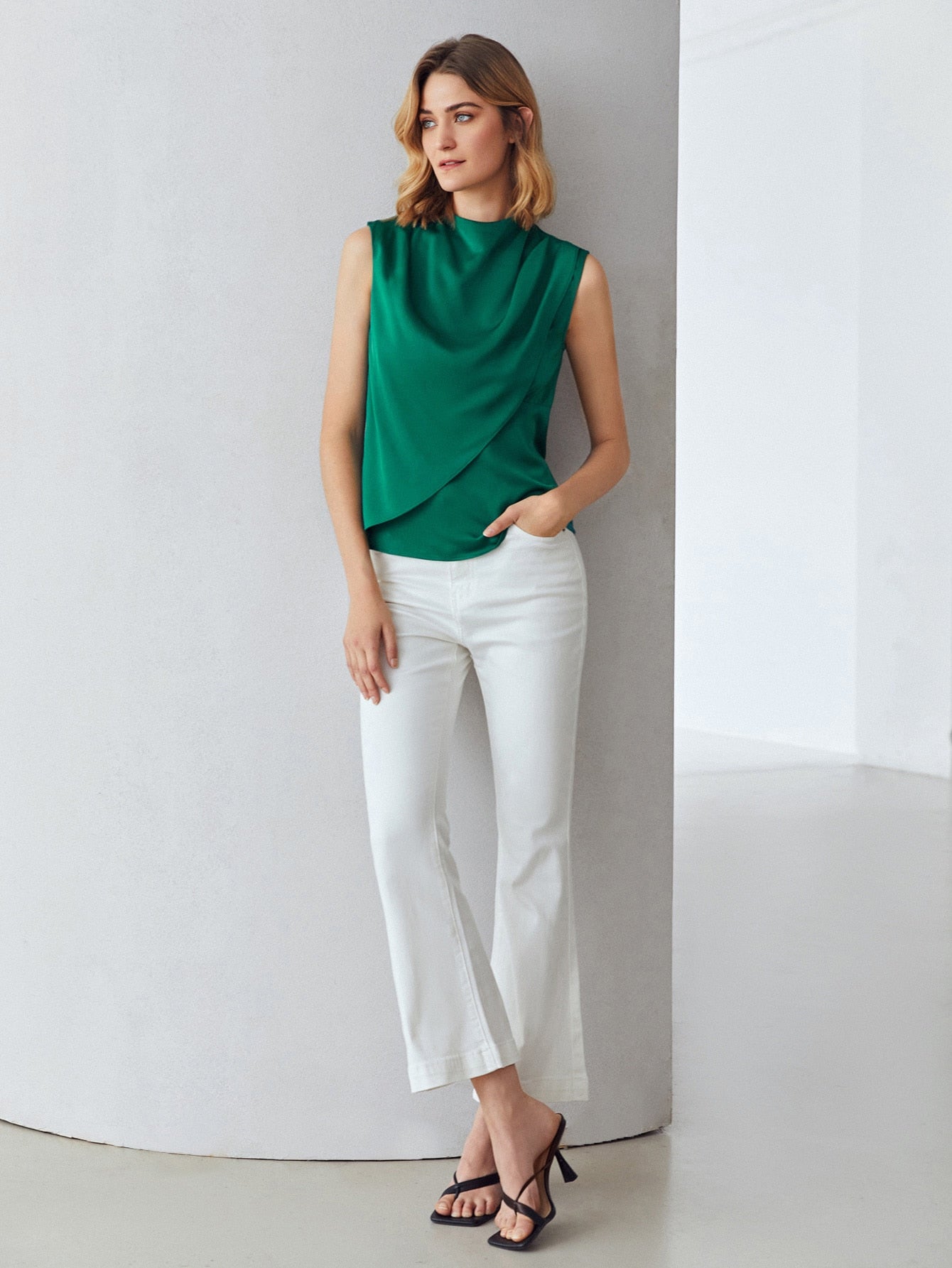 MOTF PREMIUM STRAIGHT FIT DRAPED TOP
