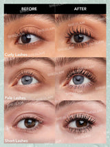 SHEGLAM All-In-One Volume & Length Mascara 2 in 1 Waterproof Volumizing Dual-Ended Brush Lengthening Curling Thick Lash Lifting Long Lasting Mascara Eye Makeup Black Friday Party Mascara