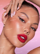 SHEGLAM Dynamatte Boom Long Lasting Matte Lipstick-It Takes Guts 20 Colors Creamy Matte Waterproof Lipstick Amazing Non-Stick Cup Transfer-Proof Lipstick Black Friday Sale Gift Red Lipstick