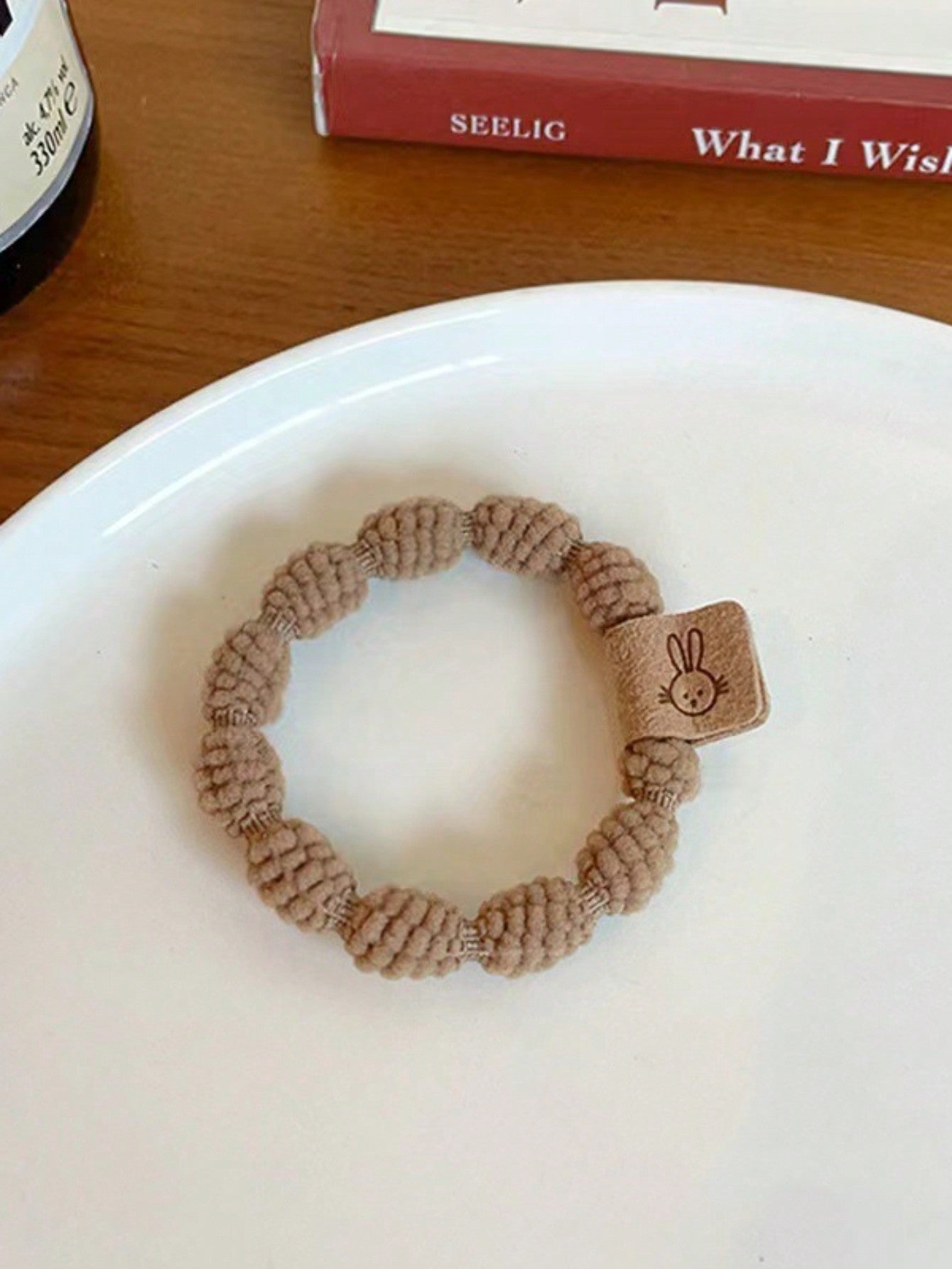 10Pcs Women'S Cute Rabbit Ear Elastic Hair Tie Band for Daily Wear