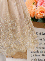 SHEIN Kids Nujoom Young Girl Gorgeous Romantic High-End Evening Dress for Wedding