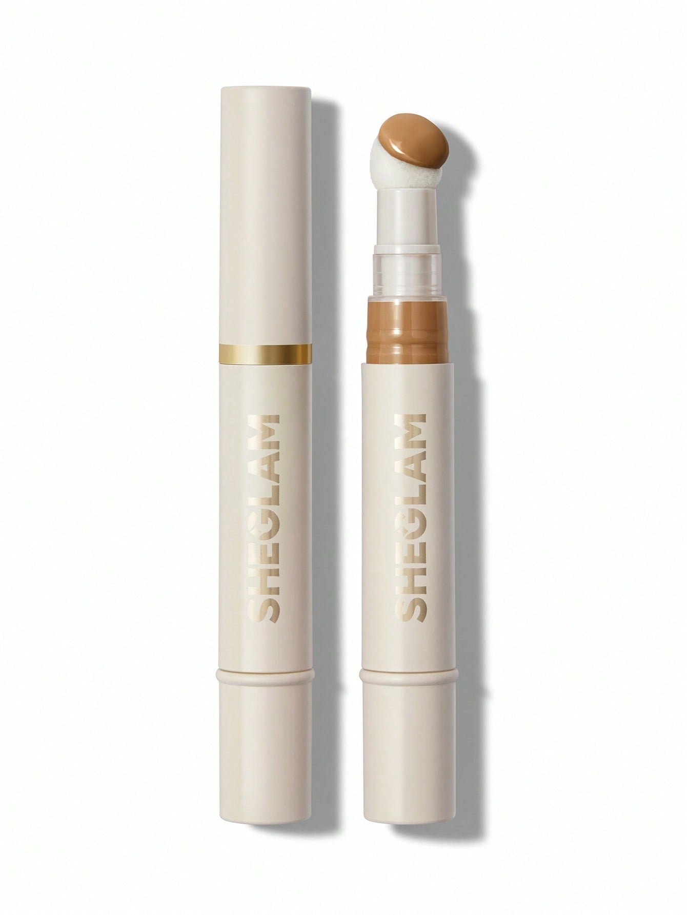 SHEGLAM Complexion Boost Concealer-Caramel Sponge-Head Applicator Matte Liquid Concealer Long Lasting Brightening Color Corrector Weightless All-Day Long Lasting Hydrating Concealer Black Friday Winter Concealer