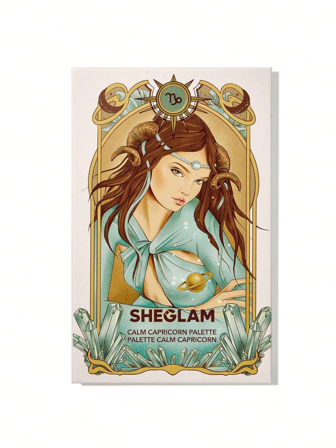 SHEGLAM Calm Capricorn Palette 8-Clolor Shimmer Pearlescent Matte Eyeshadow Palette Grey Brown Blue Green Glitter High Pigment Long Wear Blendable Pro Eyeshadow Black Friday Winter Brown Eyeshadow