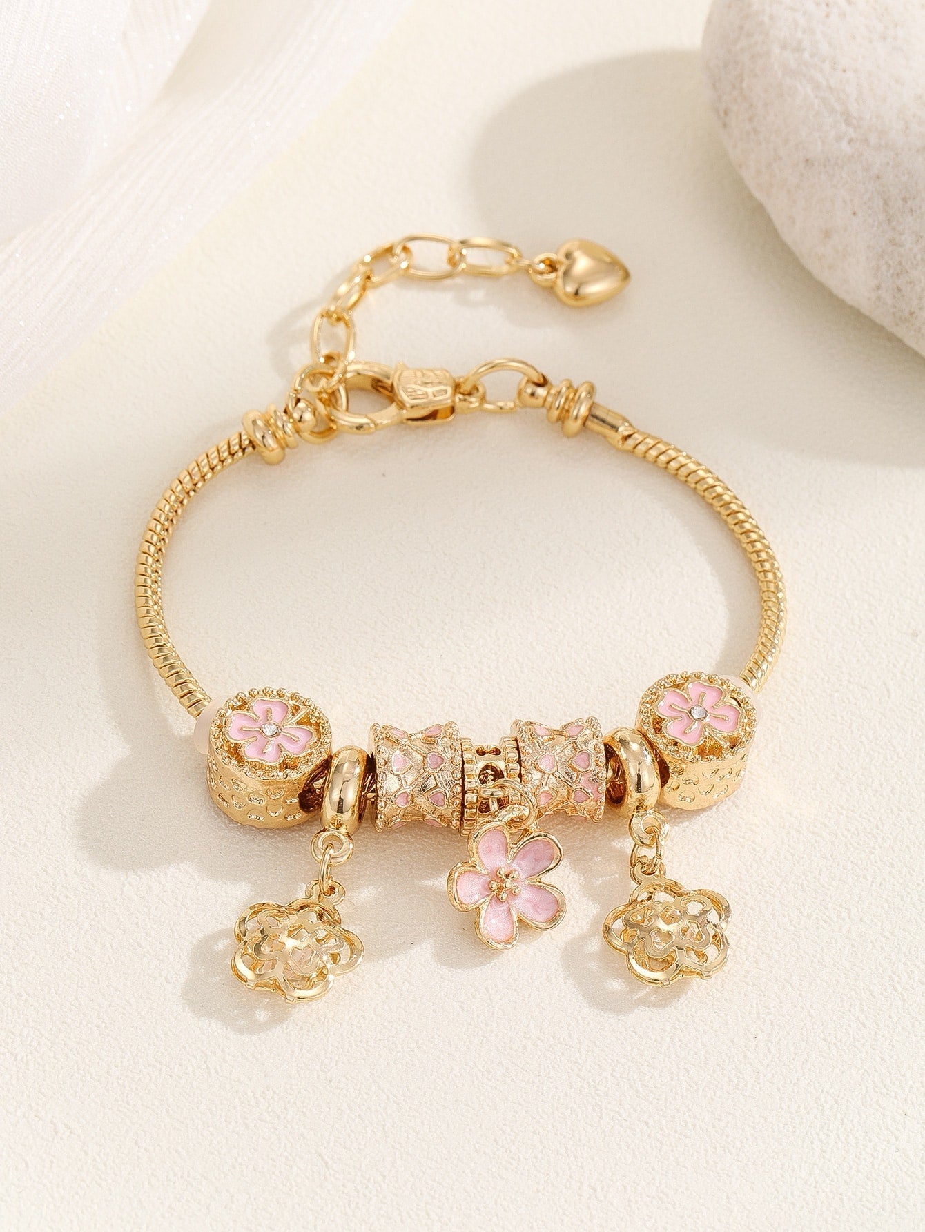 Flower Charm Bracelet