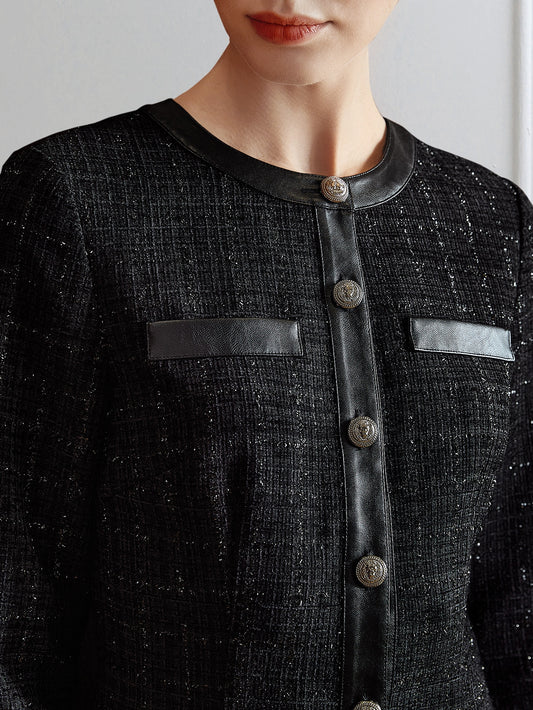 MOTF PREMIUM TWEED FITTED FORMAL DRESS