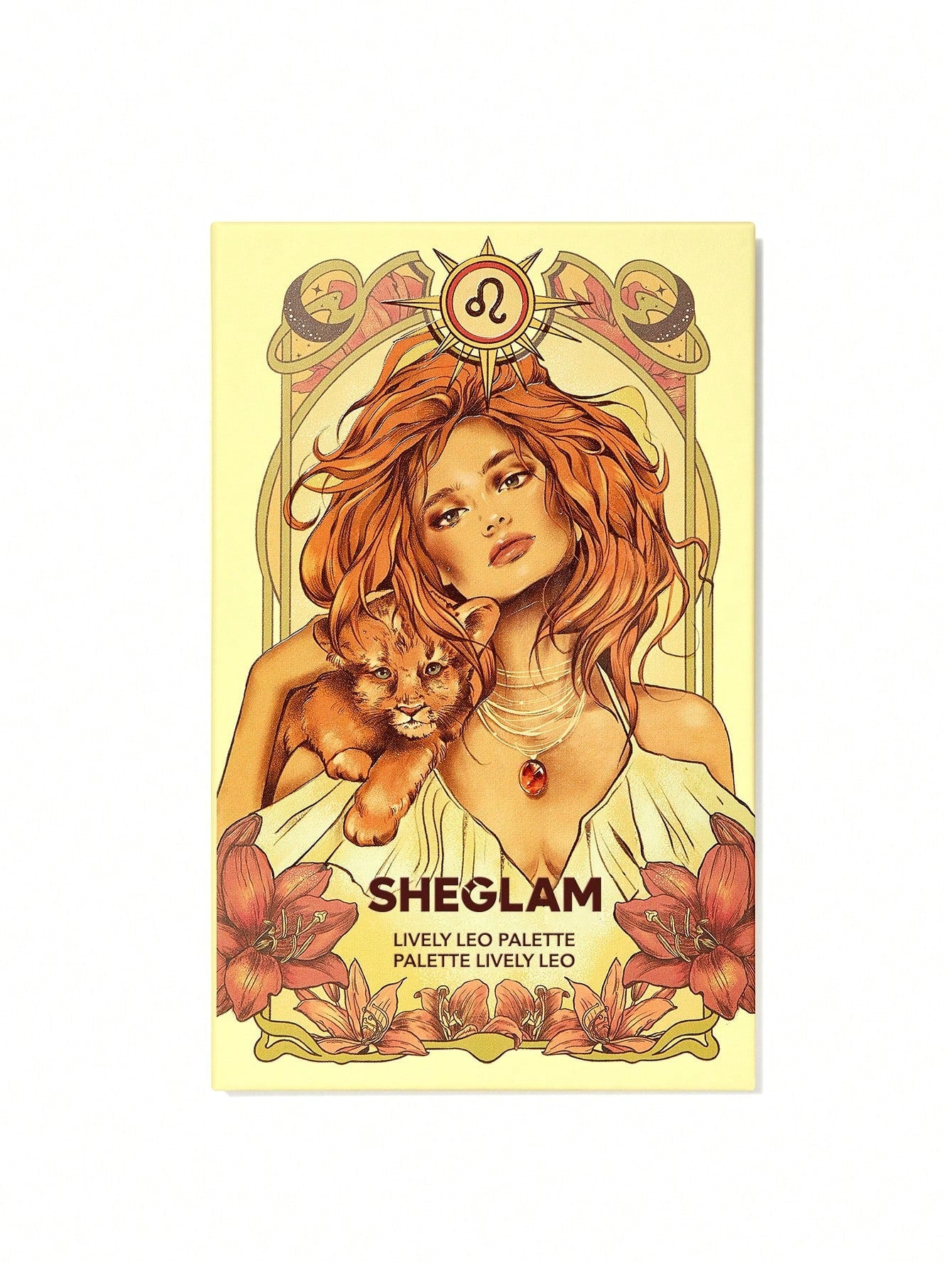 SHEGLAM Lively Leo Palette 8-Clolor Glitter Matte Eyeshadow Palette Bold Yellow Orange Shiny Gold High Pigment Long Wear Blendable Pro Eyeshadow Black Friday Winter Eyeshadow