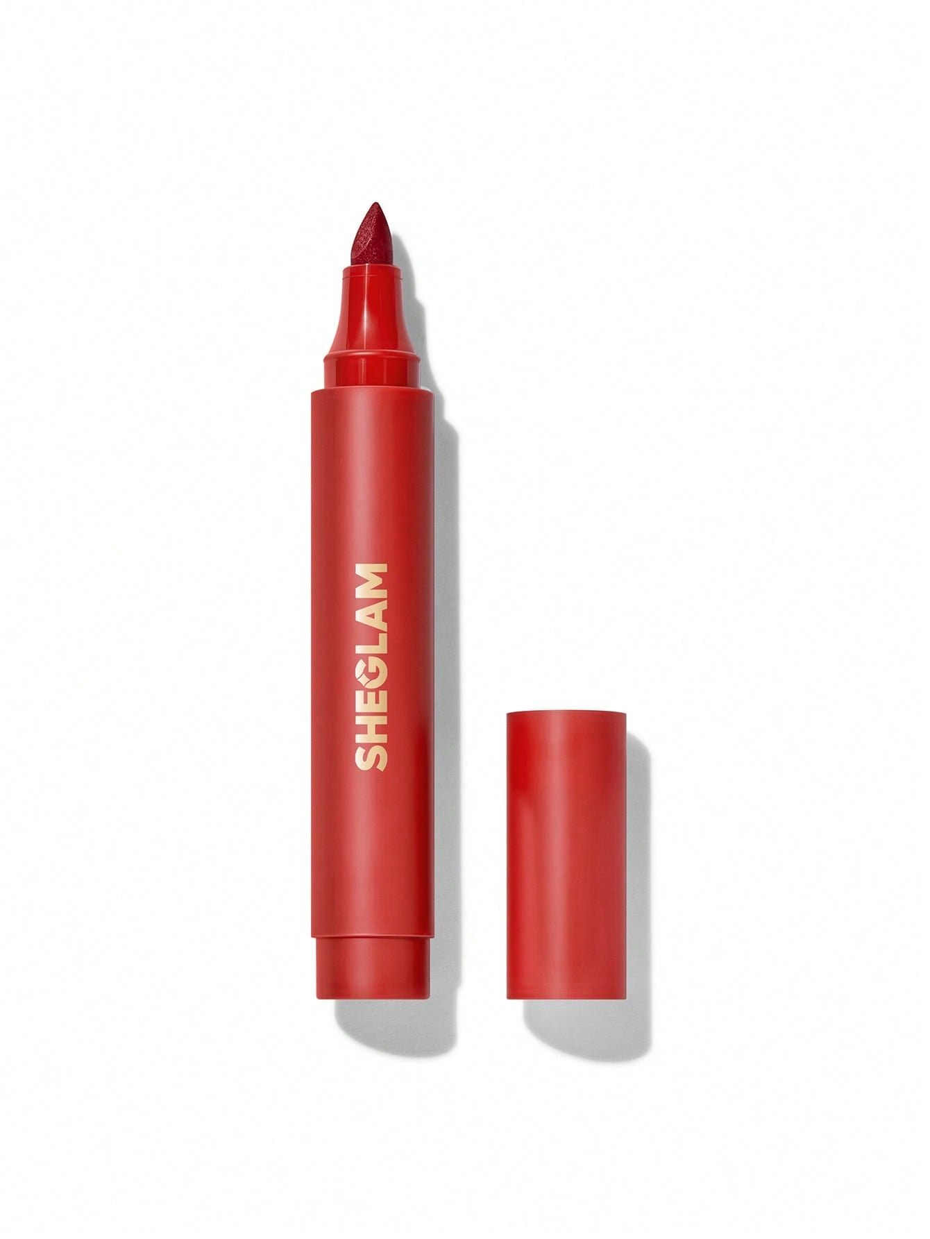 SHEGLAM Love Stained Lip Tint Marker-Pure Love Matte Red Lip Stain Pen Highly Pigmented Long-Lasting Lip Liner Contour Tint Lip Makeup Black Friday Lip Liner