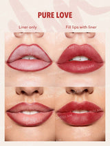 SHEGLAM Love Stained Lip Tint Marker-Pure Love Matte Red Lip Stain Pen Highly Pigmented Long-Lasting Lip Liner Contour Tint Lip Makeup Black Friday Lip Liner