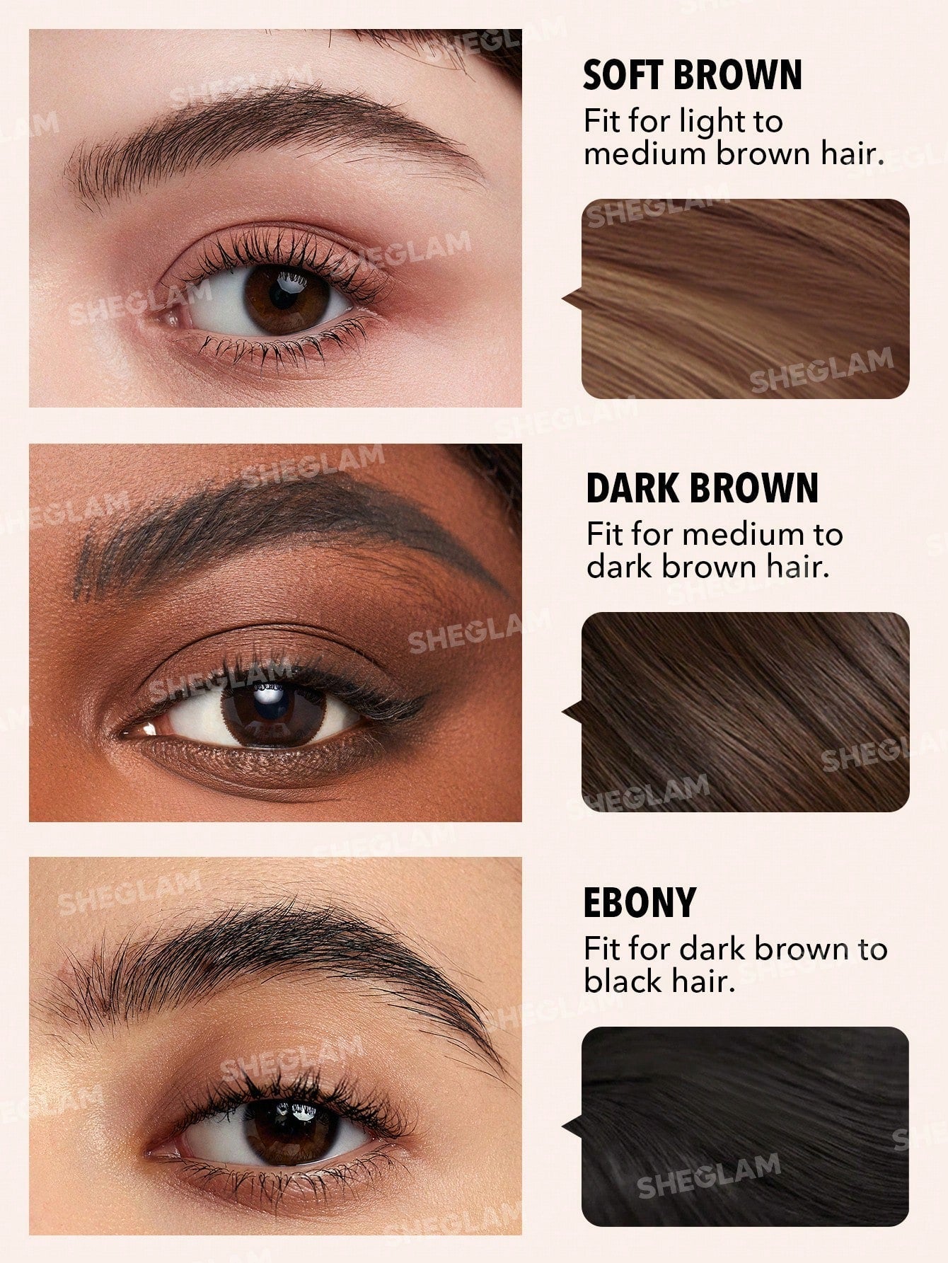 SHEGLAM Boss Brow Waterproof Pomade-Ebony Waterproof Eyebrow Cream Highly Pigmented Long Lasting Shaping Filling Eyebrow Makeup with Dual-Ended Brush Black Friday Winter Eyebrow
