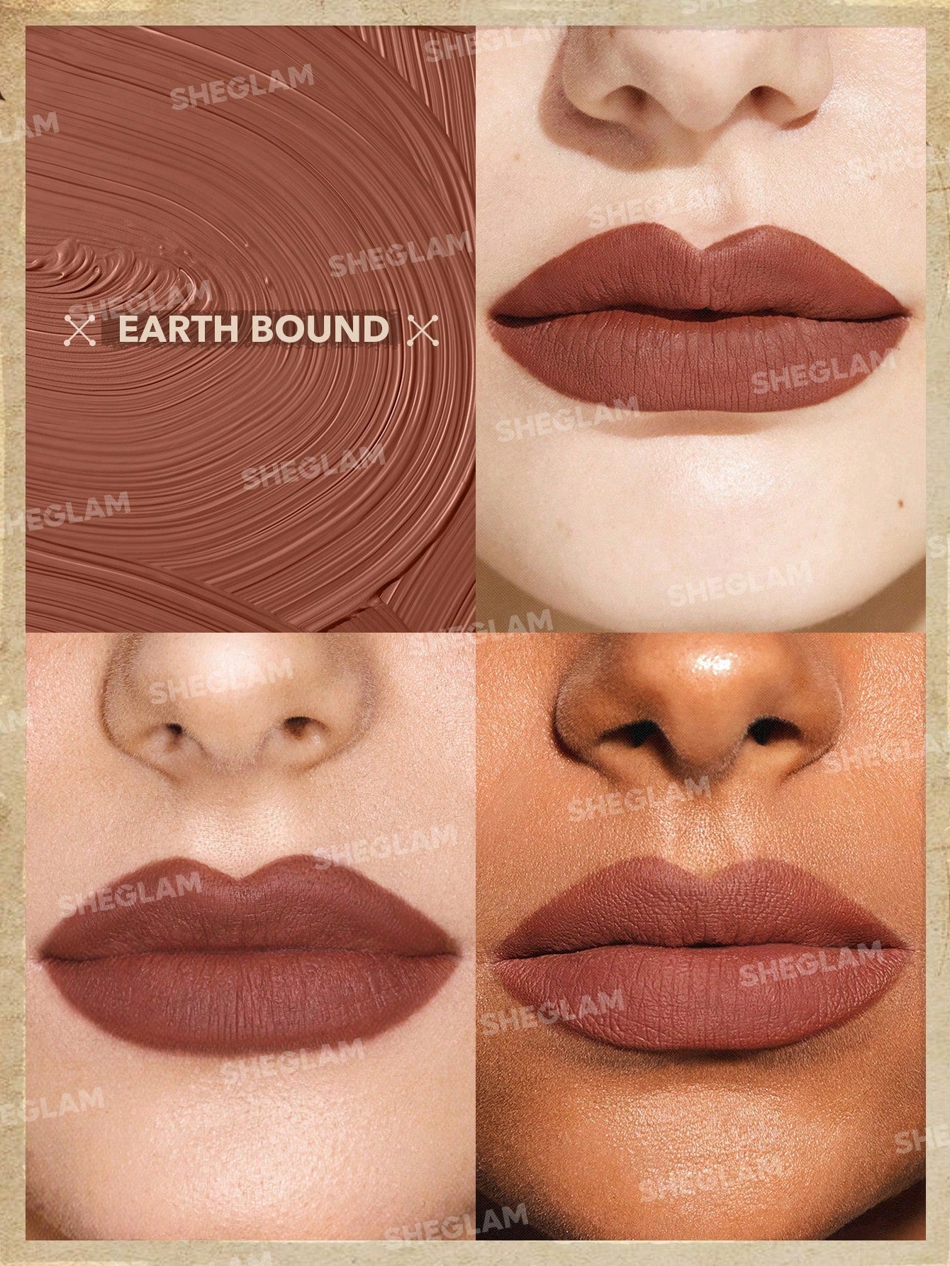 SHEGLAM Live to Roam Epic Adventure Liquid Lipstick-Earthbound Matte Transfer-Proof Lipstick 4 Neutral Shades Non-Sticky Liquid Lipstick Lip Makeup Black Friday Gift Liquid Lipstick