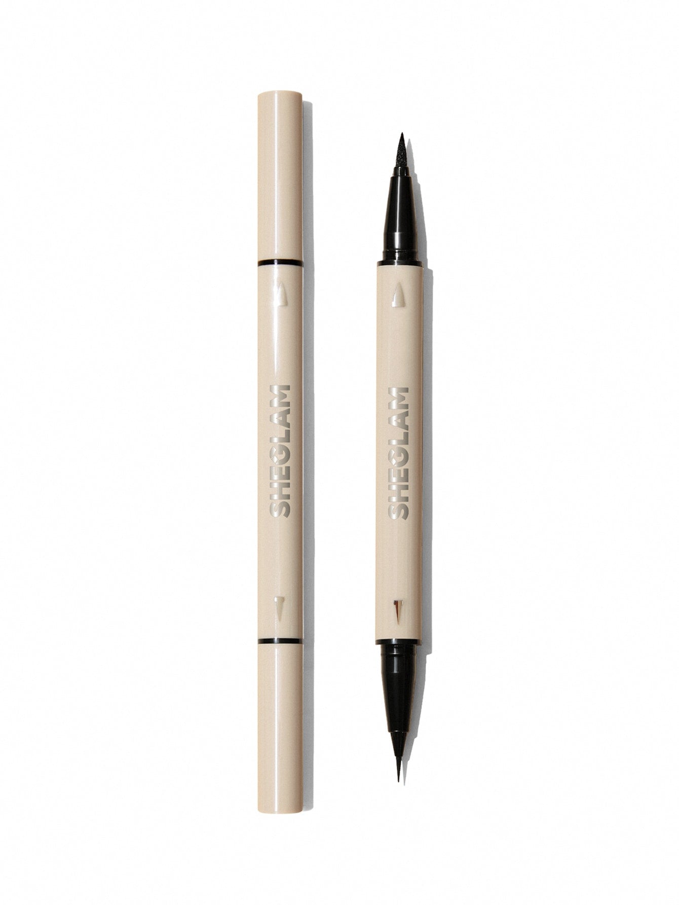 SHEGLAM Multi-Tasker Line & Detail Eyeliner Pen-Black 2 in 1 Waterproof Double Head Liquid Eyeliner Pencil Ultra-Fine Sweat-Proof Easy to Use Precision Ultra-Fine Bold Eyeliner Black Friday Sale Gothic Eyeliner