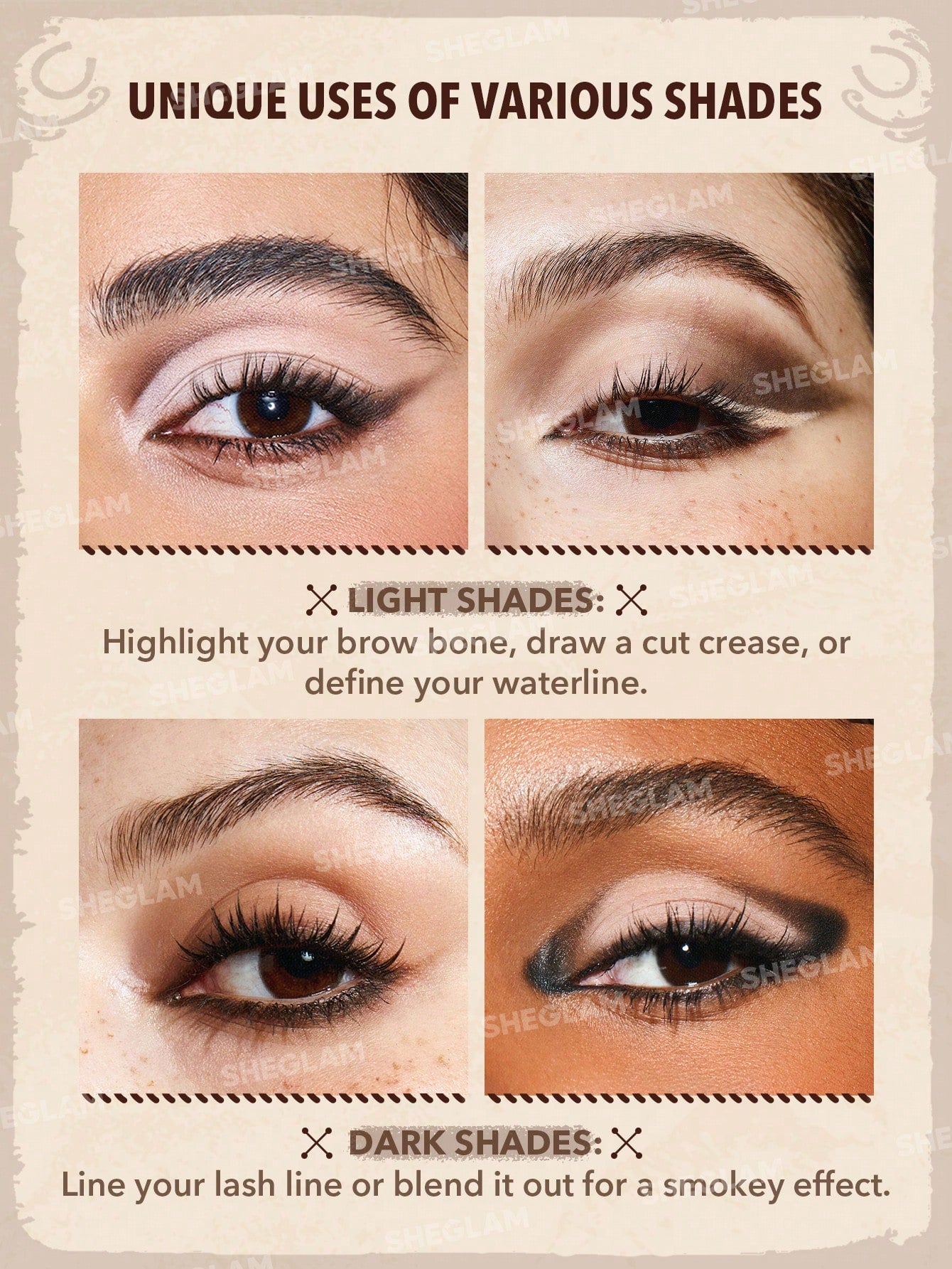 SHEGLAM Live to Roam Get Going Cream Eyeliner-On Foot 6 Colors Waterproof Long-Lasting Smoky Eyes Matte Eyeliner Pencil Extra-Fine No Smudge Ultra Pigmented Eyeliner Blendable Smooth Cat Eye Eye Make up Black Friday Winter Brown Eyeliner