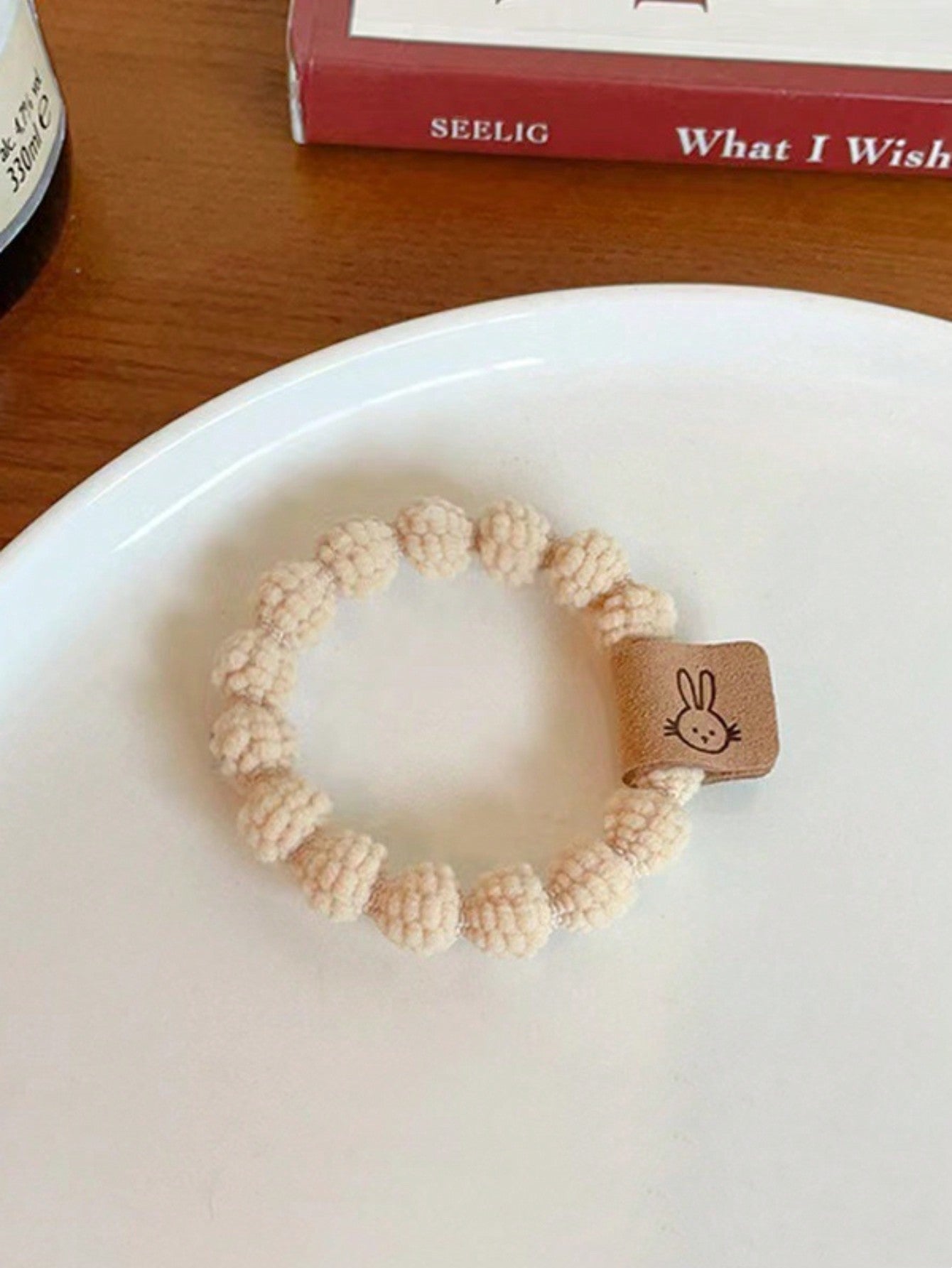 10Pcs Women'S Cute Rabbit Ear Elastic Hair Tie Band for Daily Wear