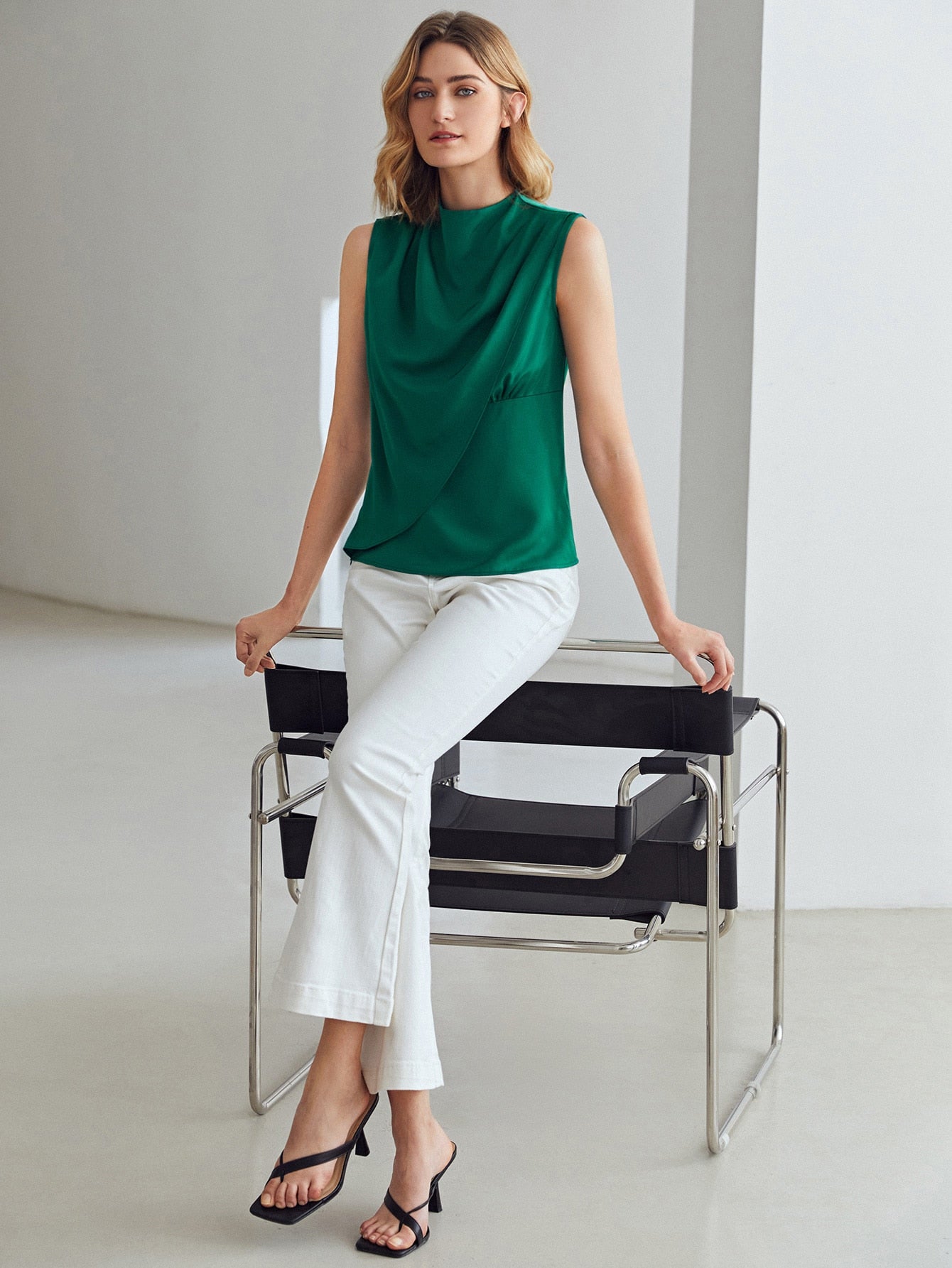MOTF PREMIUM STRAIGHT FIT DRAPED TOP