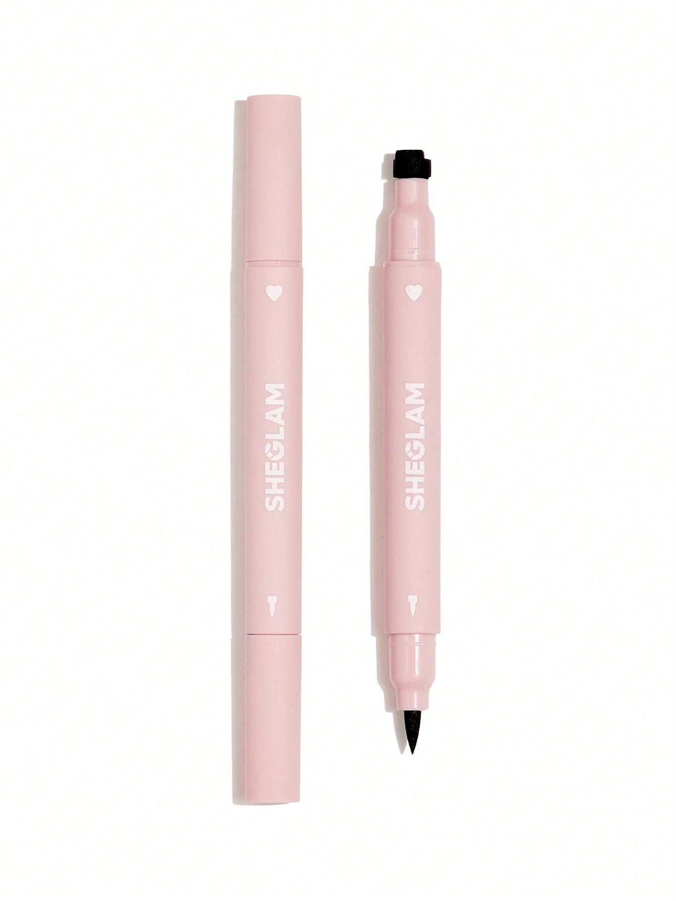 SHEGLAM Heart Eyes 2-In-1 Stamp Eyeliner Waterproof Liquid Eyeliner Seal in Heart Shape Smudge-Proof Long Lasting Ultra-Fine Eyeliner Black Friday Winter Y2K Eyeliner