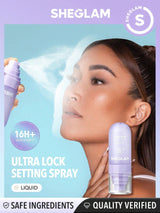 SHEGLAM Lock'D in Setting Spray Mattifying Effect Quick-Drying Long Lasting Makeup Locking Spray Oil-Control Non-Greasy Makeup Setting Black Friday Winter Summer Setting Spray
