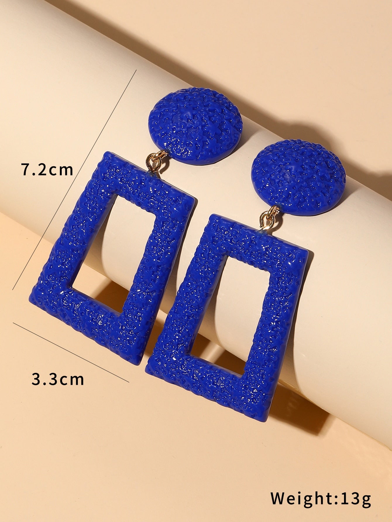 Geometric Decor Drop Earrings