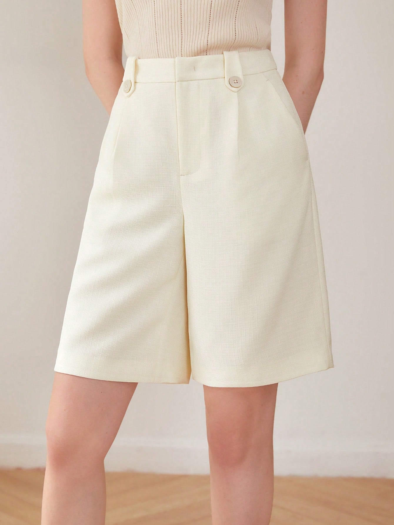 MOTF PREMIUM DRESSY BERMUDA SHORTS