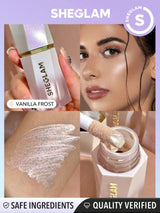 SHEGLAM Glow Bloom Liquid Highlighter-Vanilla Frost Gel Cream Highlighter Shimmer Dewy Finish Long Wear Brightening Non-Caking Waterproof Glow Highlighter Makeup Black Friday Winter Trending Y2K Gifts Highlighter