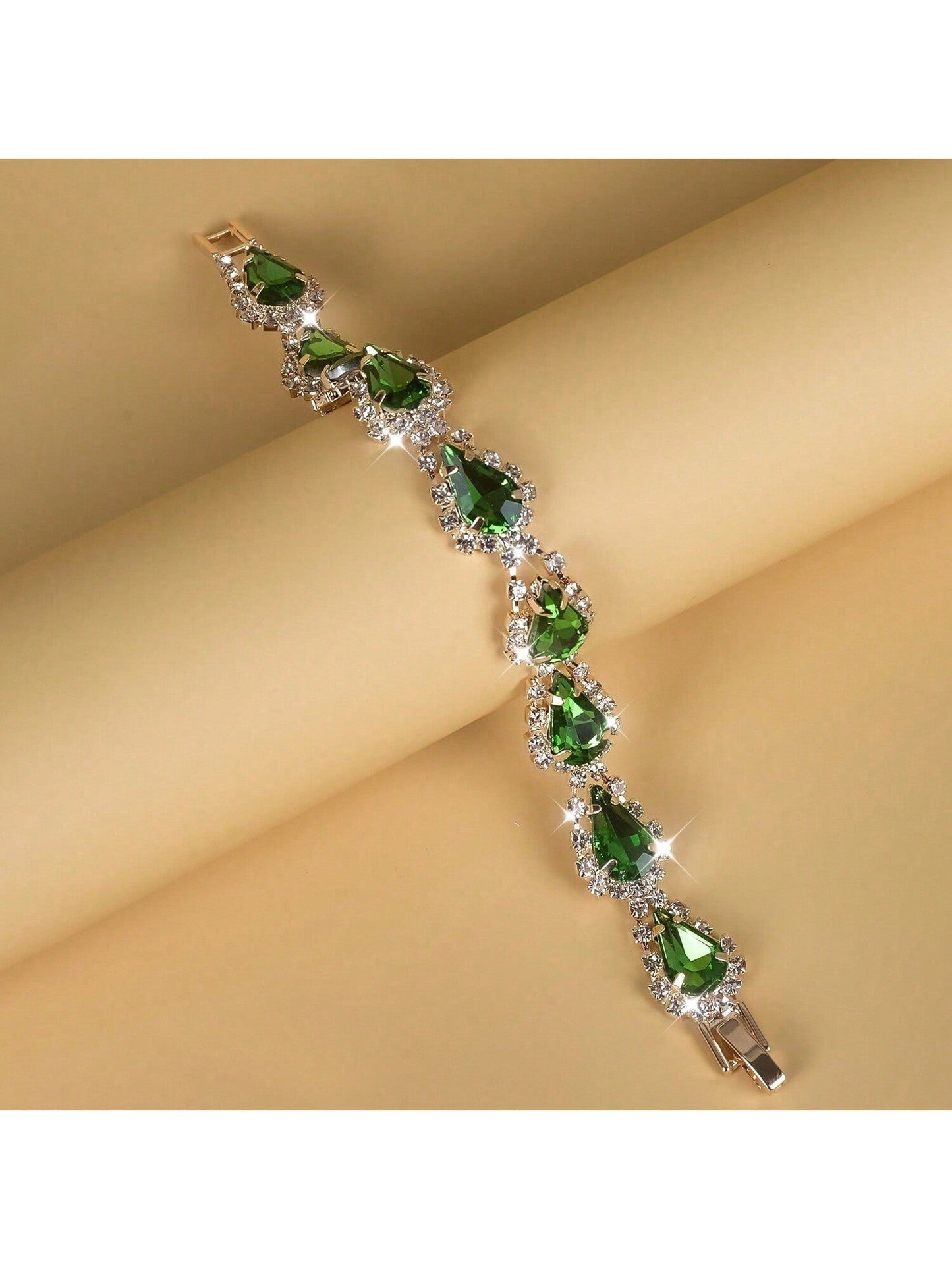 1Pc Fashionable Braided Rhinestone Bracelet for Women, Personalized and Versatile Accessory for Daily Wear and Parties