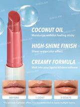 SHEGLAM Pout-Perfect Shine Lip Plumper-Walk on the Beach Moisturizing Plumping Solid Lip Gloss Non-Stick Nourishing Lip Plumping Serum Coconut Oil Lipstick Lip Cosmetics Black Friday Sale Brown Lip Plumper