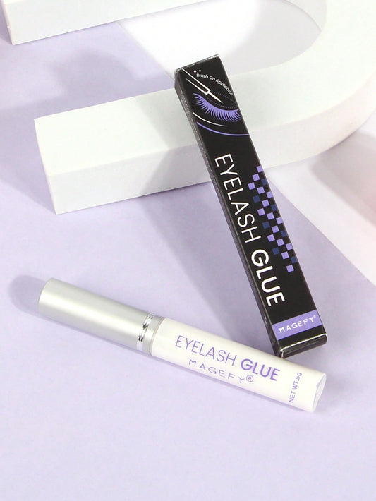 MAGEFY 1Pc Eyelash Glue,Naturally Invisible after Drying,Stick Firmly for Everyday Use for Eyelashes, Travel Essentials